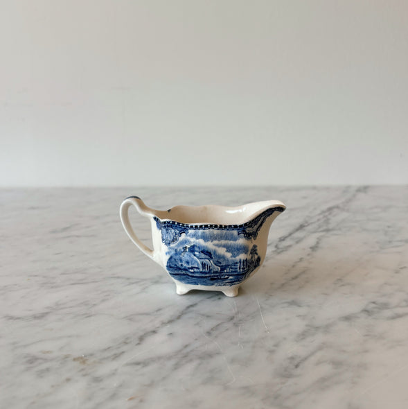 Blue and White Transferware Creamer