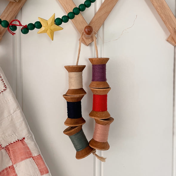 Vintage Thread and Spool Loop