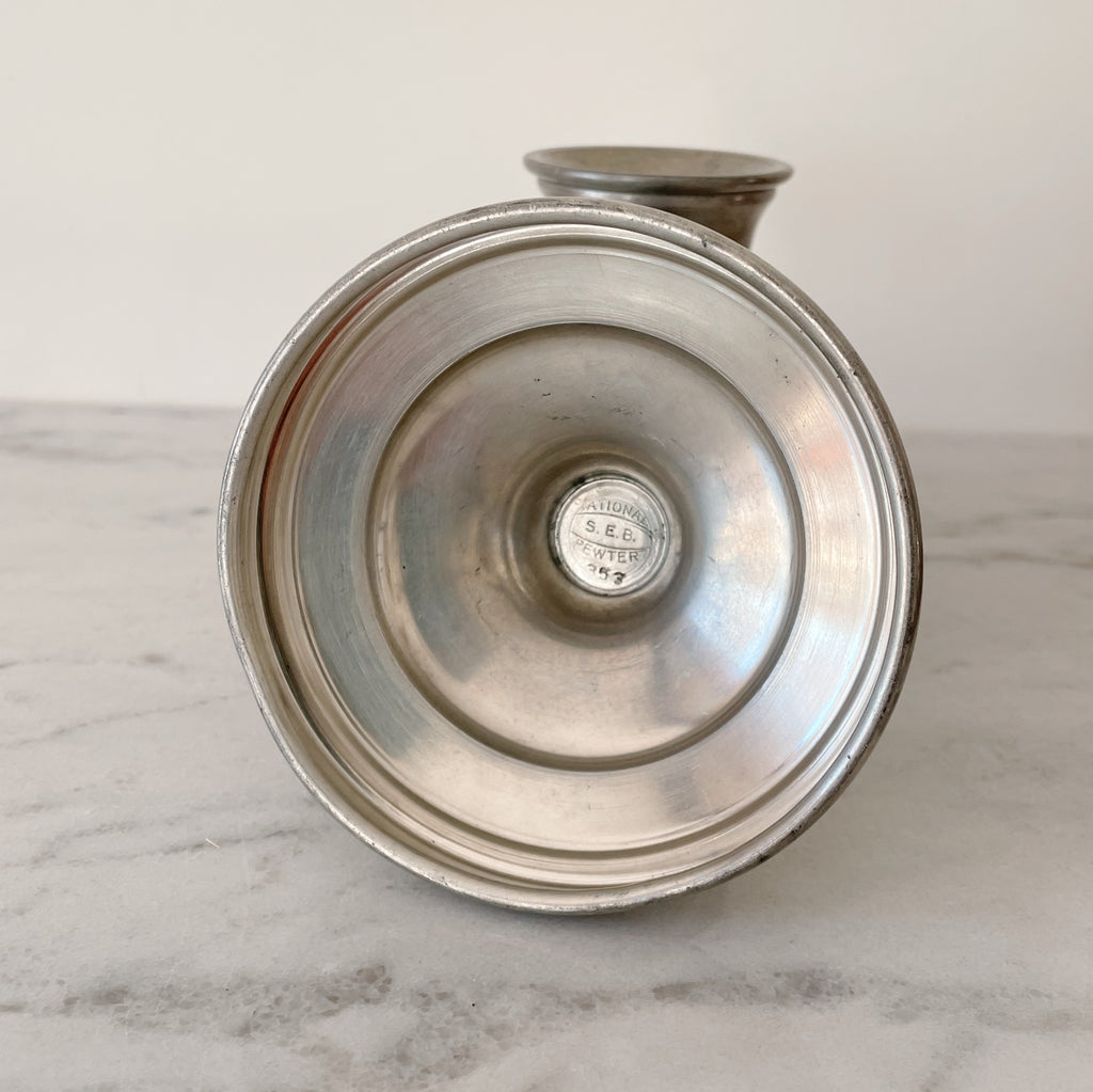 Pewter Candleholder