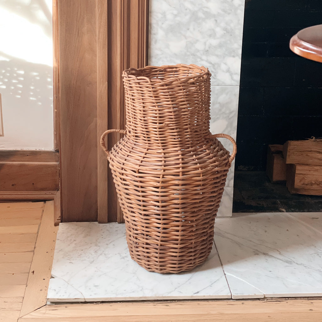 Grand Woven Amphora Basket