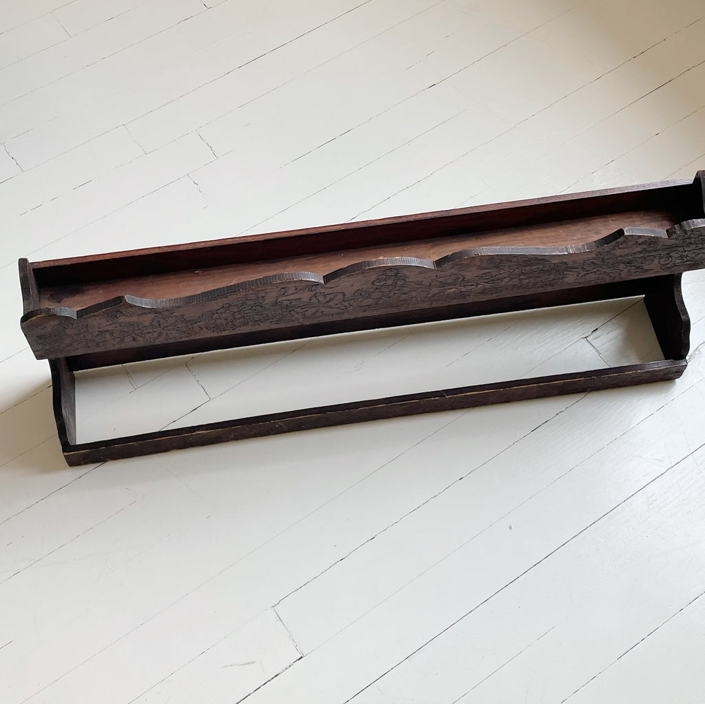 Handcrafted Wooden Plate Rack