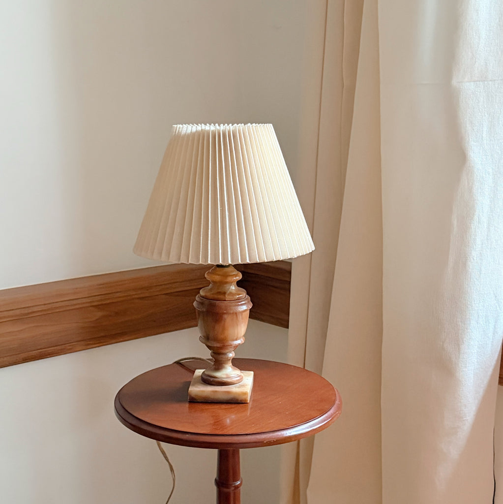Vintage Alabaster Table Lamp
