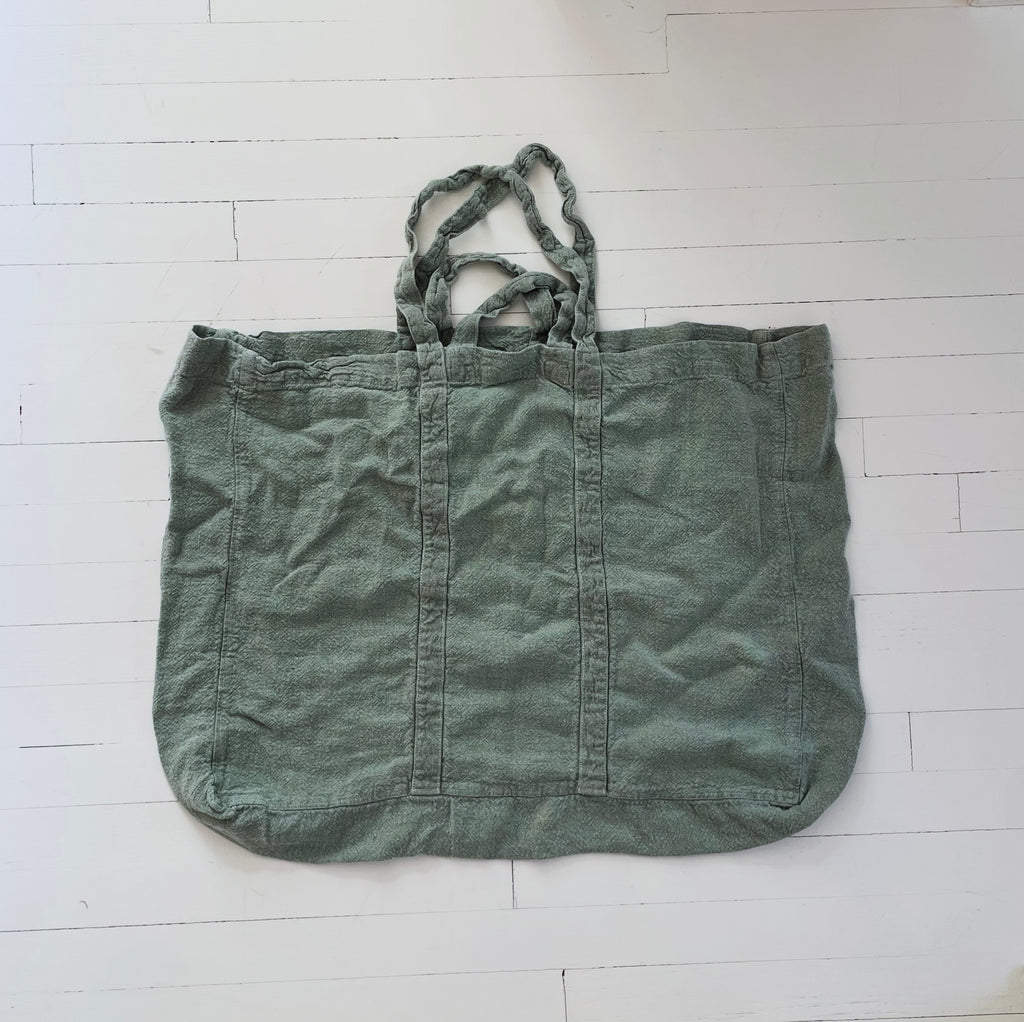 Raw French Linen Bag