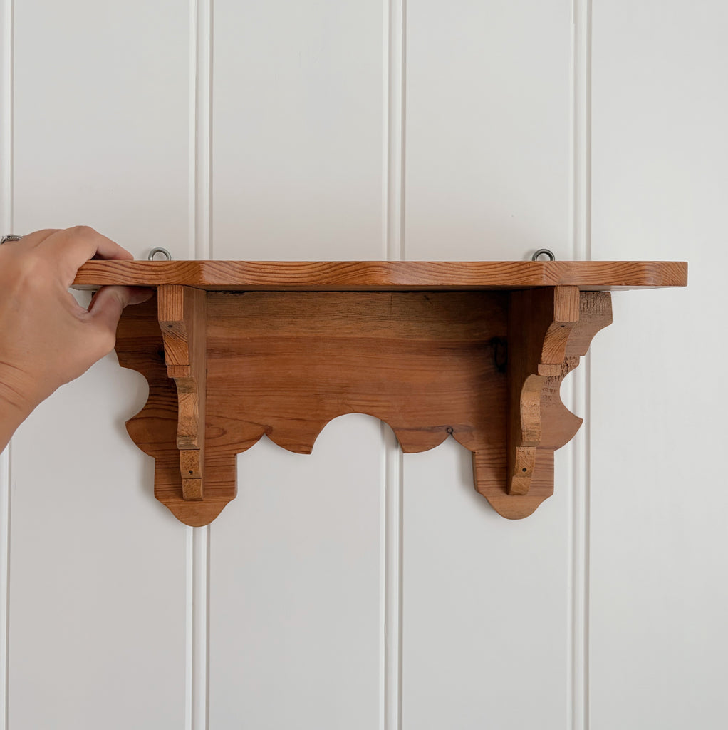 Handmade Pine Wall Shelf