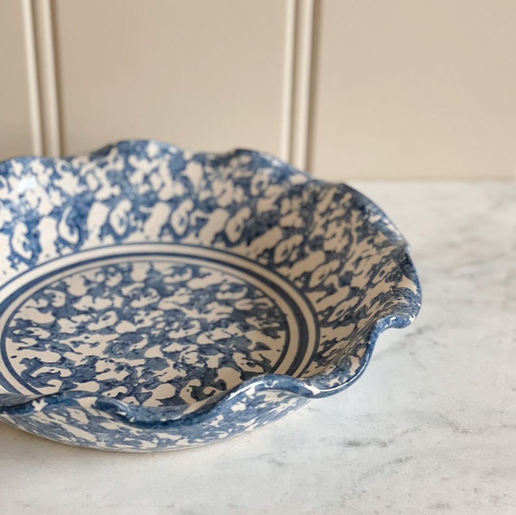 Connor Prairie Spongeware Pie Plate