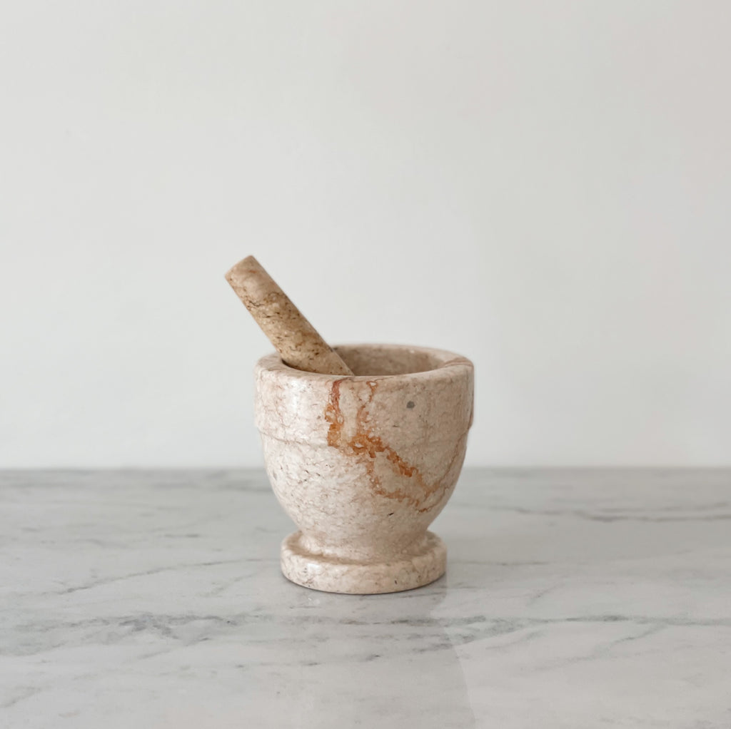 Vintage Marble Mortar & Pestle