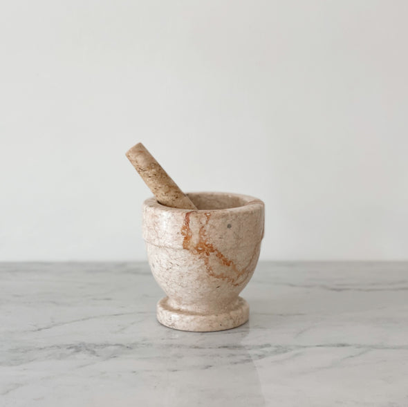 Vintage Marble Mortar & Pestle
