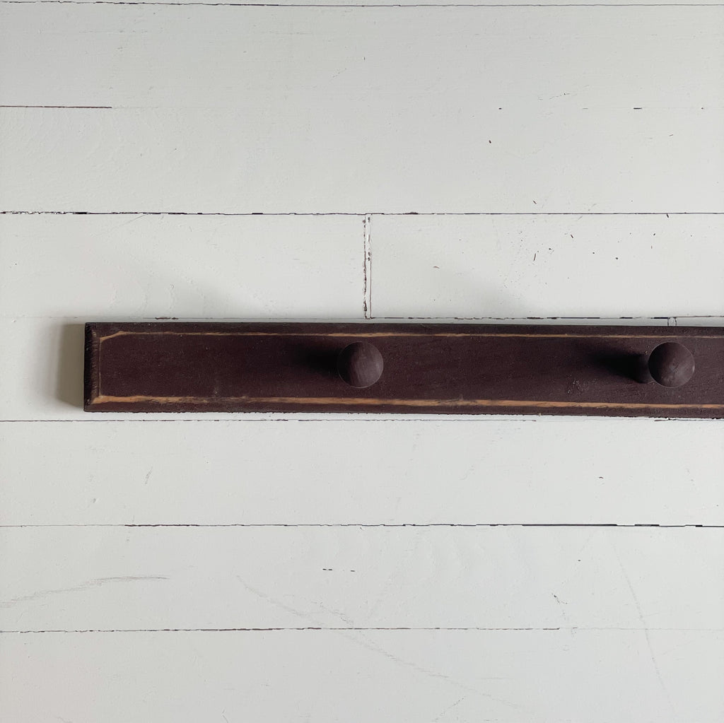 Handmade Wooden Peg Rail
