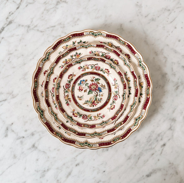 English Royal Petal Transferware