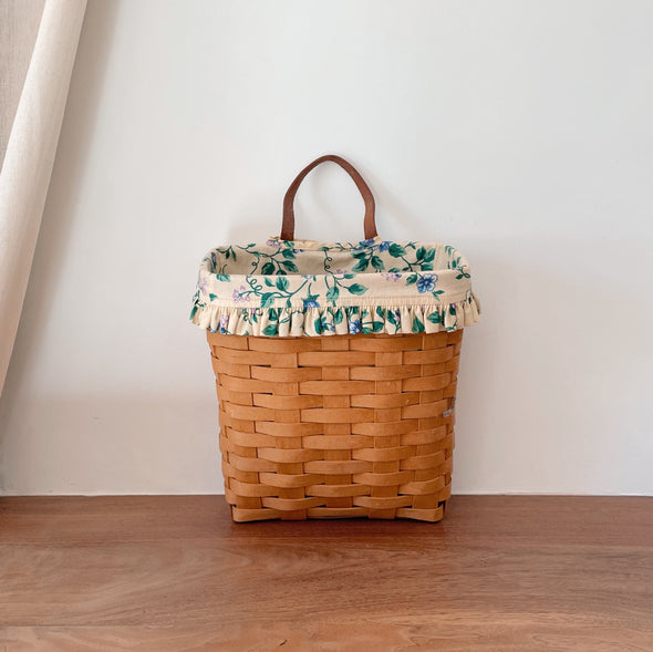 Handwoven Lined Wall Basket