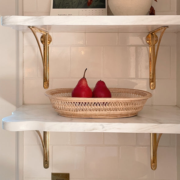 Handmade Woven Oval Tray
