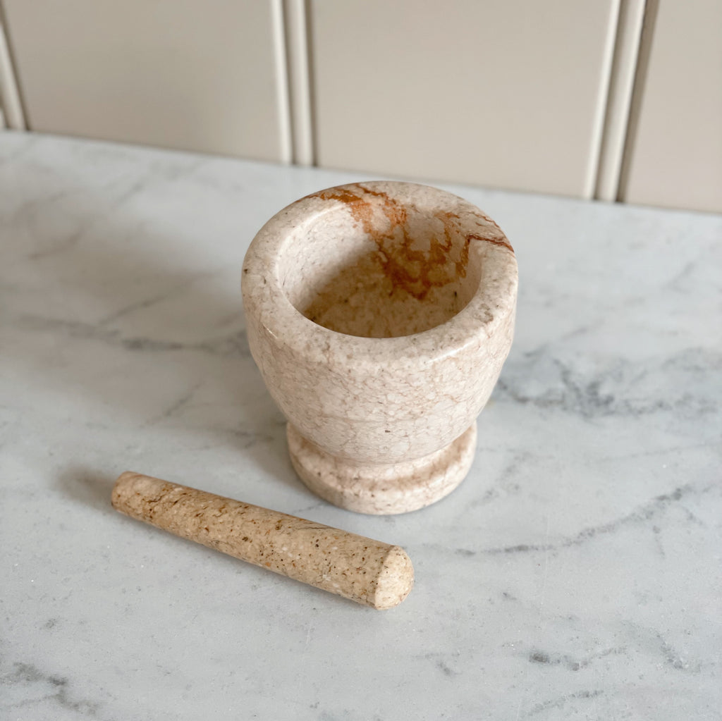 Vintage Marble Mortar & Pestle