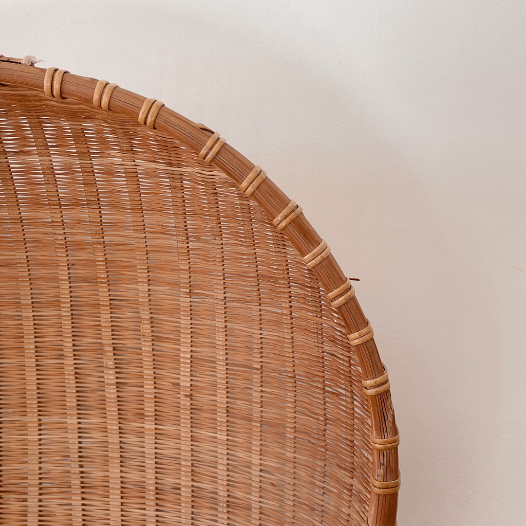 Woven Bamboo Basket Bowl