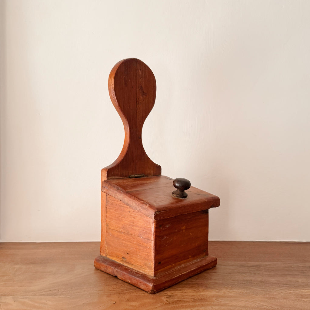 Vintage Folk Wooden Salt Box