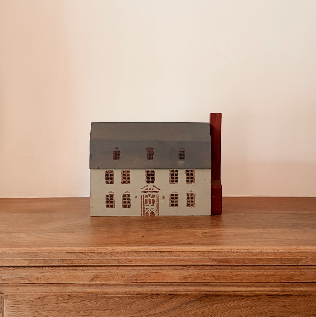 Hand-Painted Wooden Colonial House