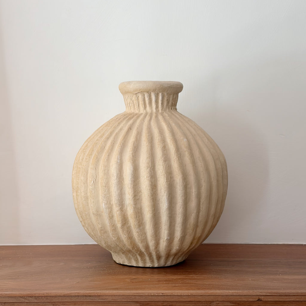 Paper Mache Garlic Bulb Vase