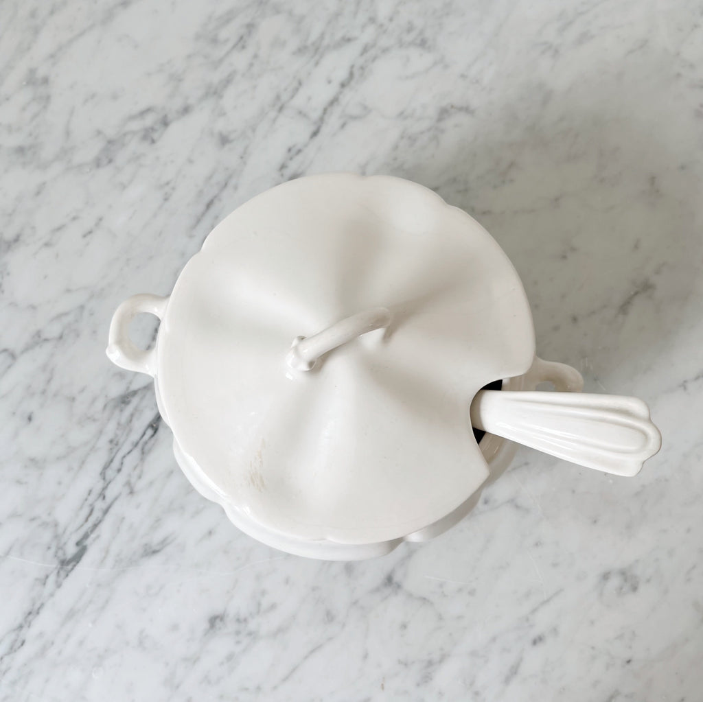 White Ironstone Tureen