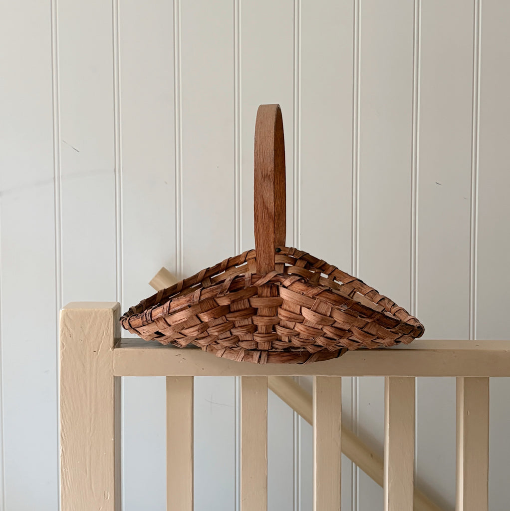 Vintage Cut Flower Gathering Basket