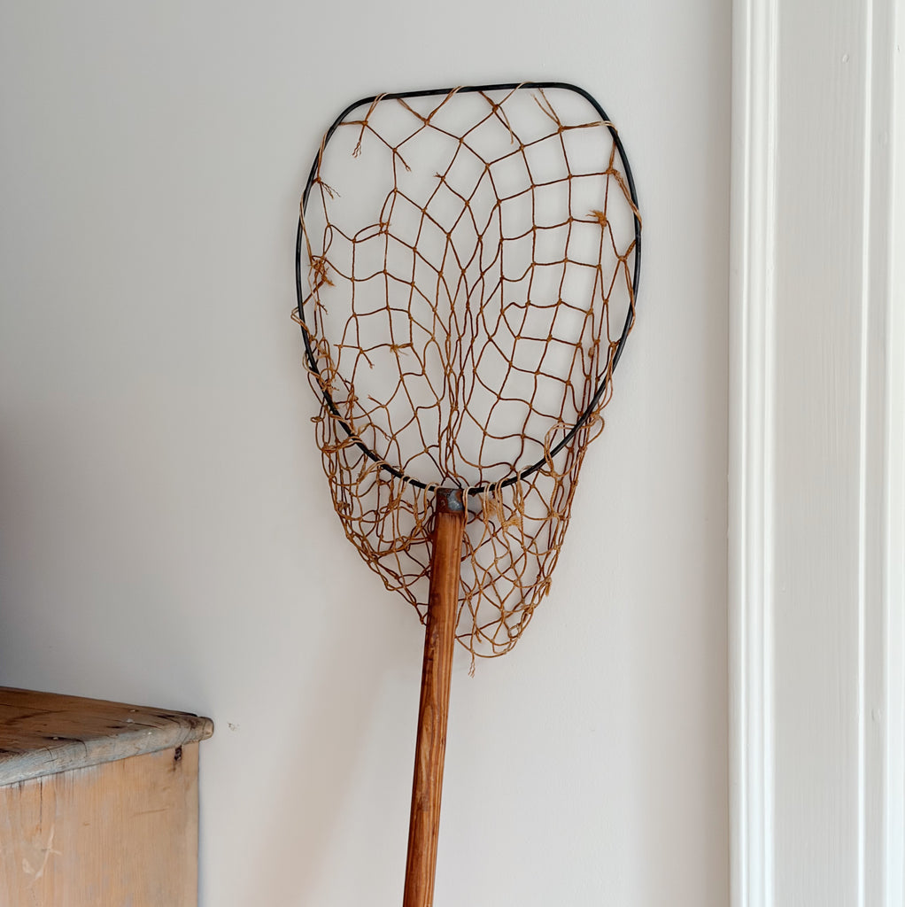 Long-Handled Vintage Fishing Net