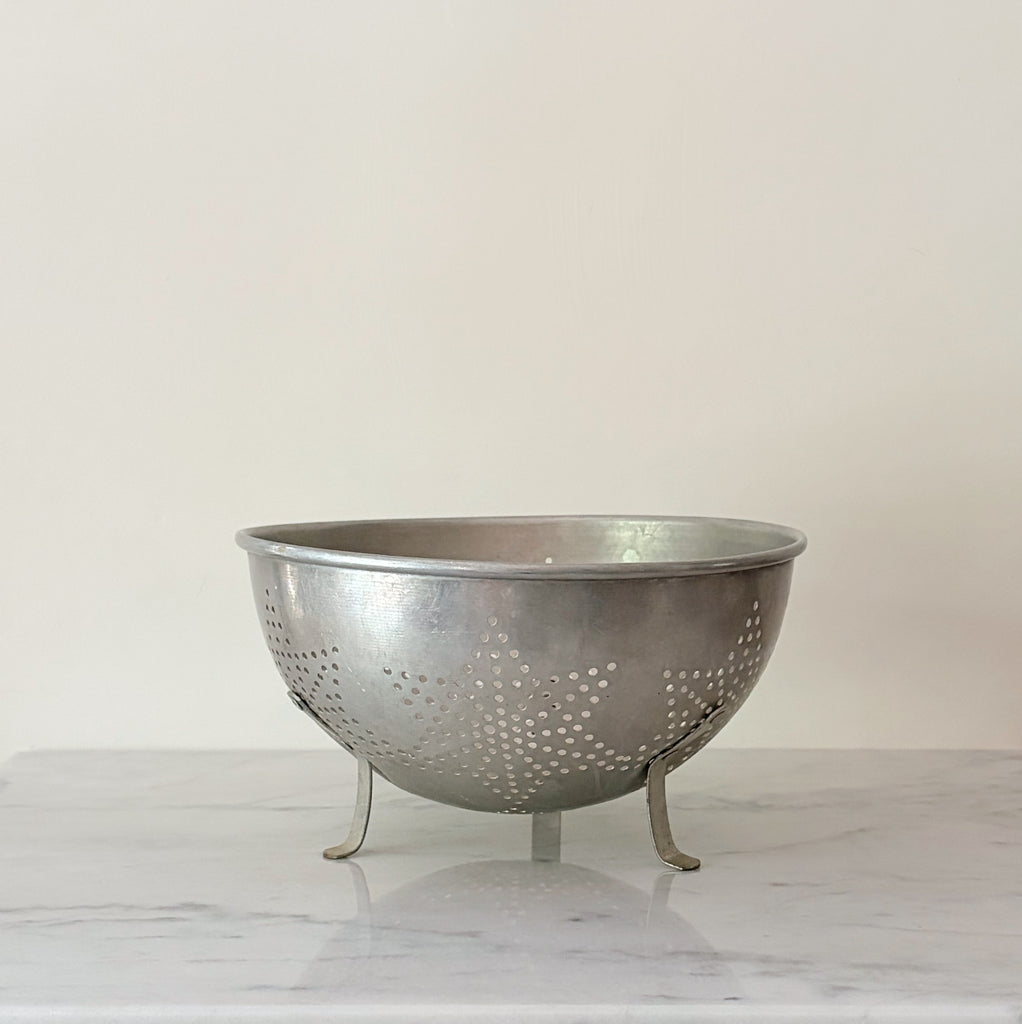 Vintage Tin Star Colander