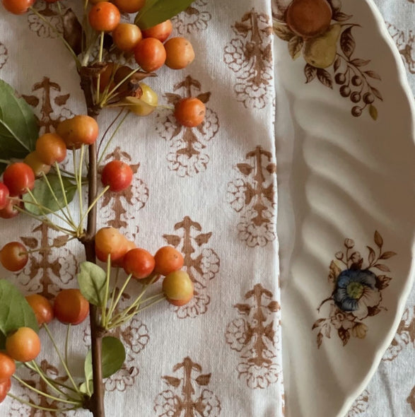 Naturally Dyed Block Print Napkin