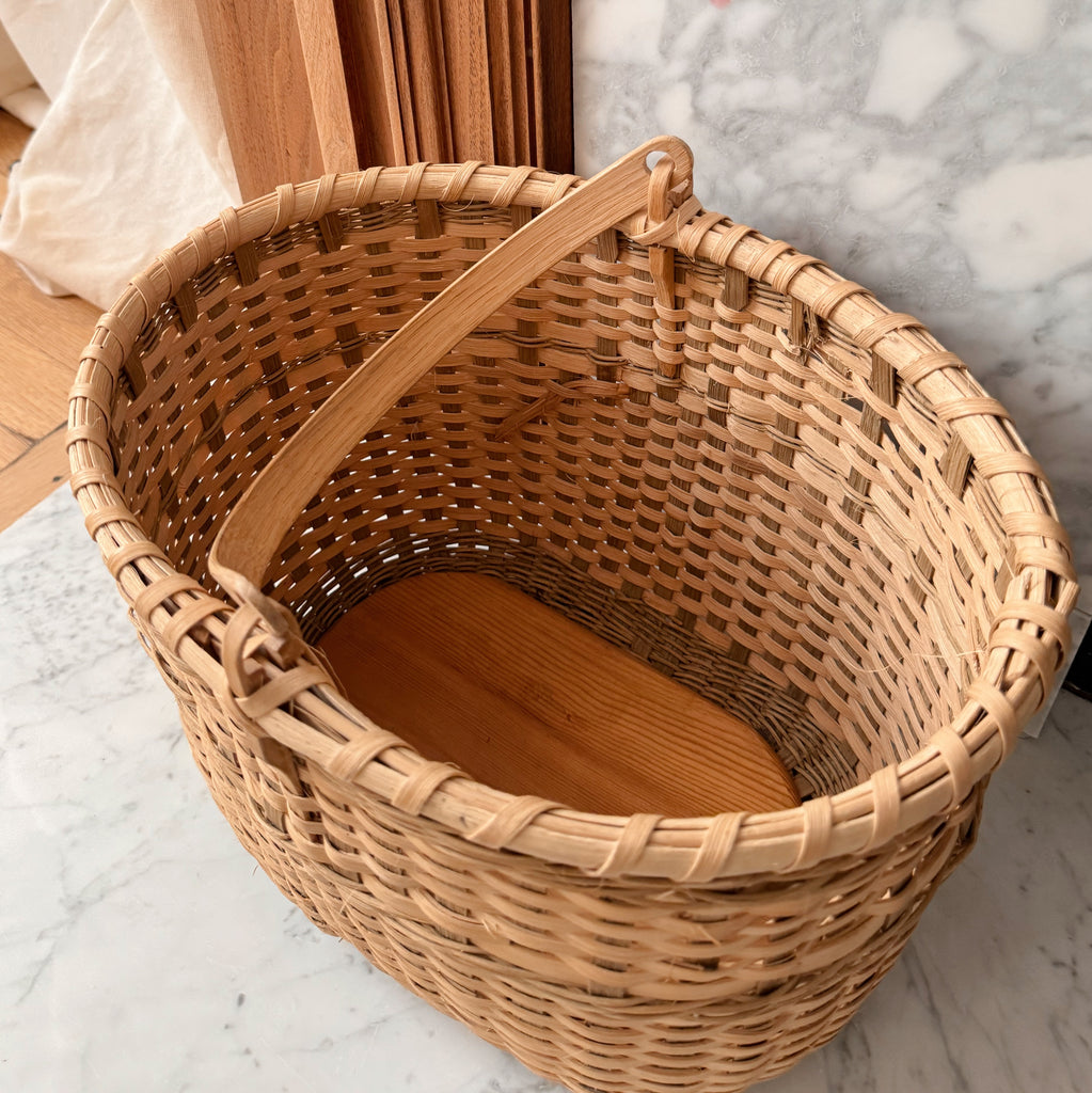 Handwoven Oak Field Basket