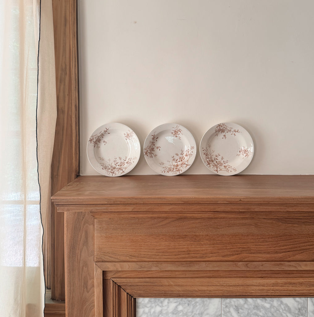 English Ironstone Rimmed Soup Bowl