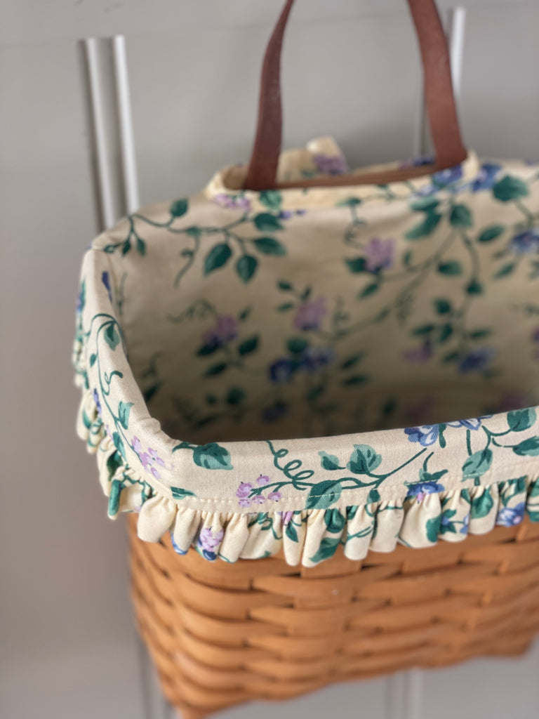 Handwoven Lined Wall Basket