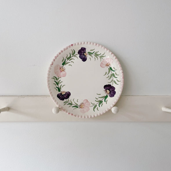 Hand Painted Spring Flowers Plate