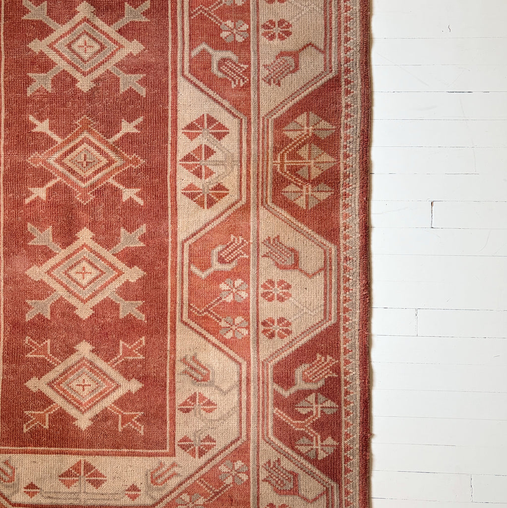 Vintage Anatolian Turkish Wool Area Rug