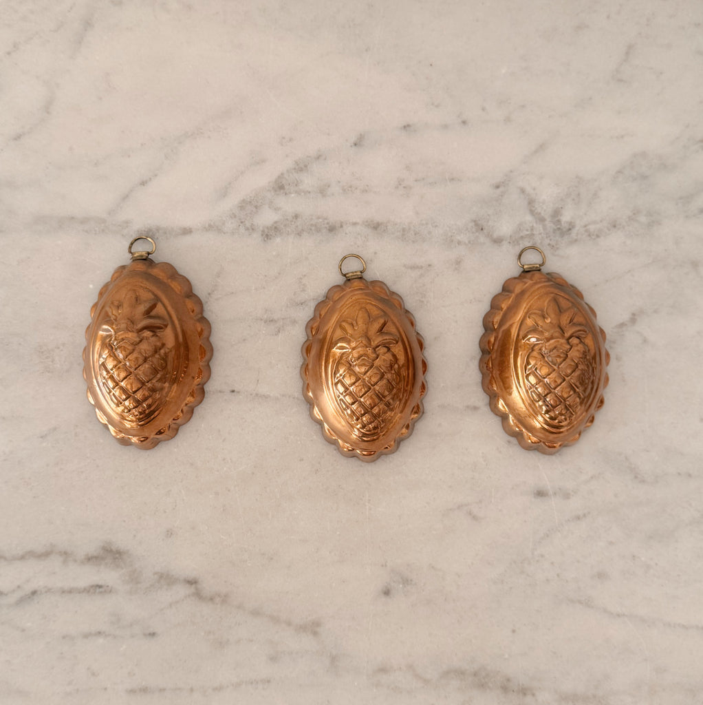 Vintage Pineapple Copper Mold