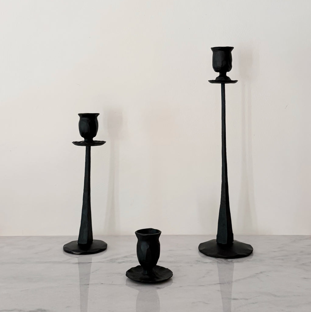 Iron Candlestick Holder