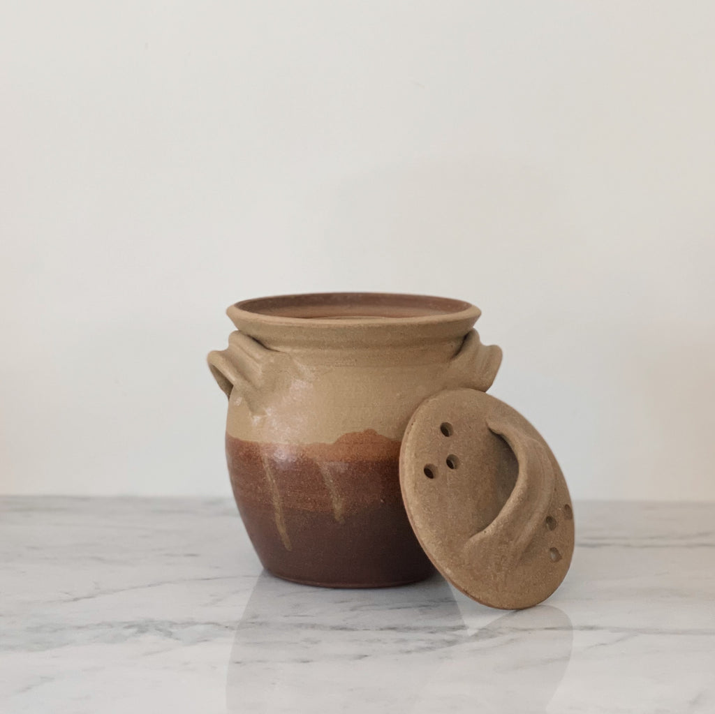 Stoneware Garlic Keeper
