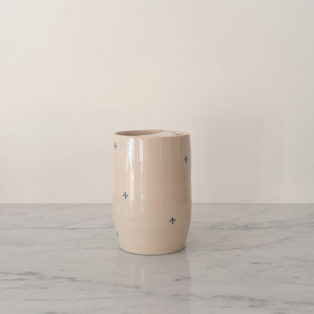 Ceramic Blue Star Travel Mug