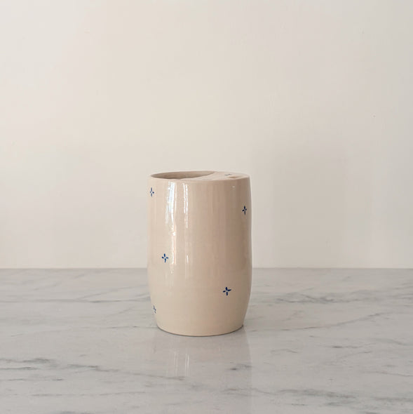 Ceramic Blue Star Travel Mug