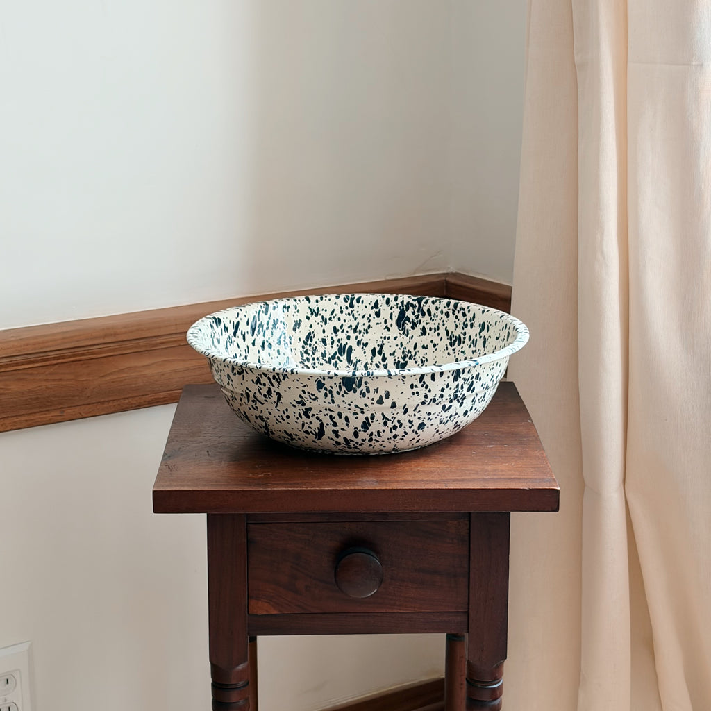 Splatter Enamelware Basin