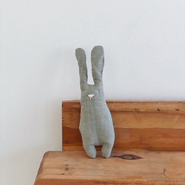 Handmade Linen Pocket Bunny