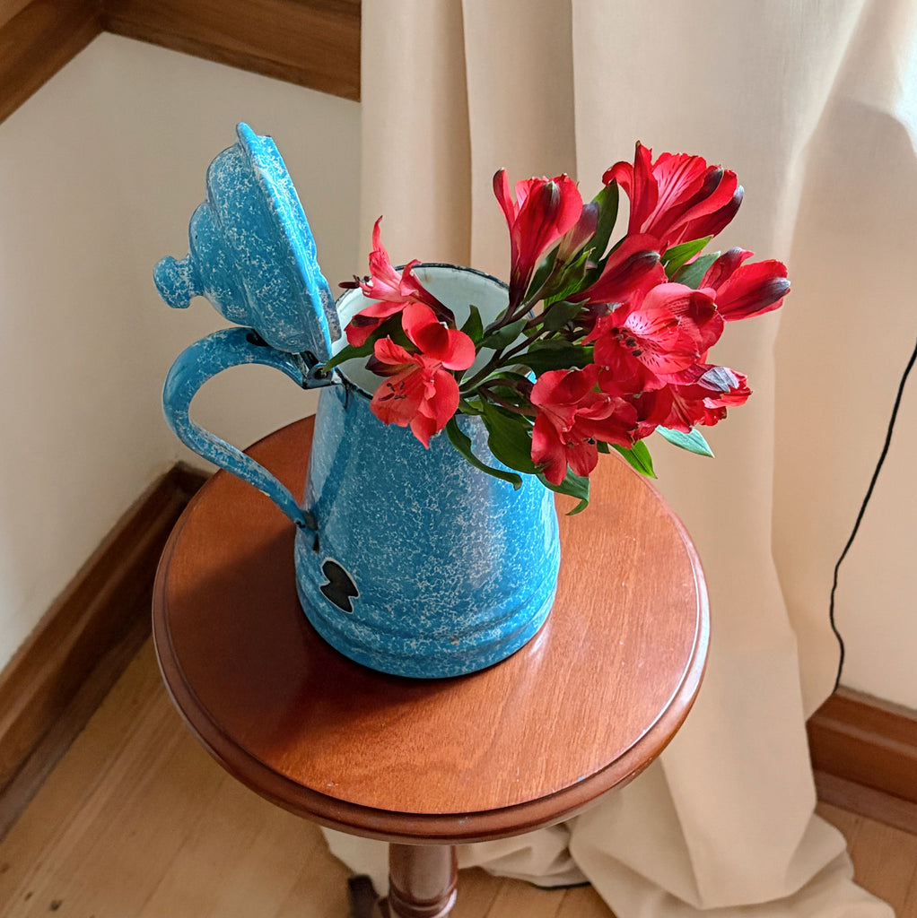 Vintage Enamel Coffee Pot