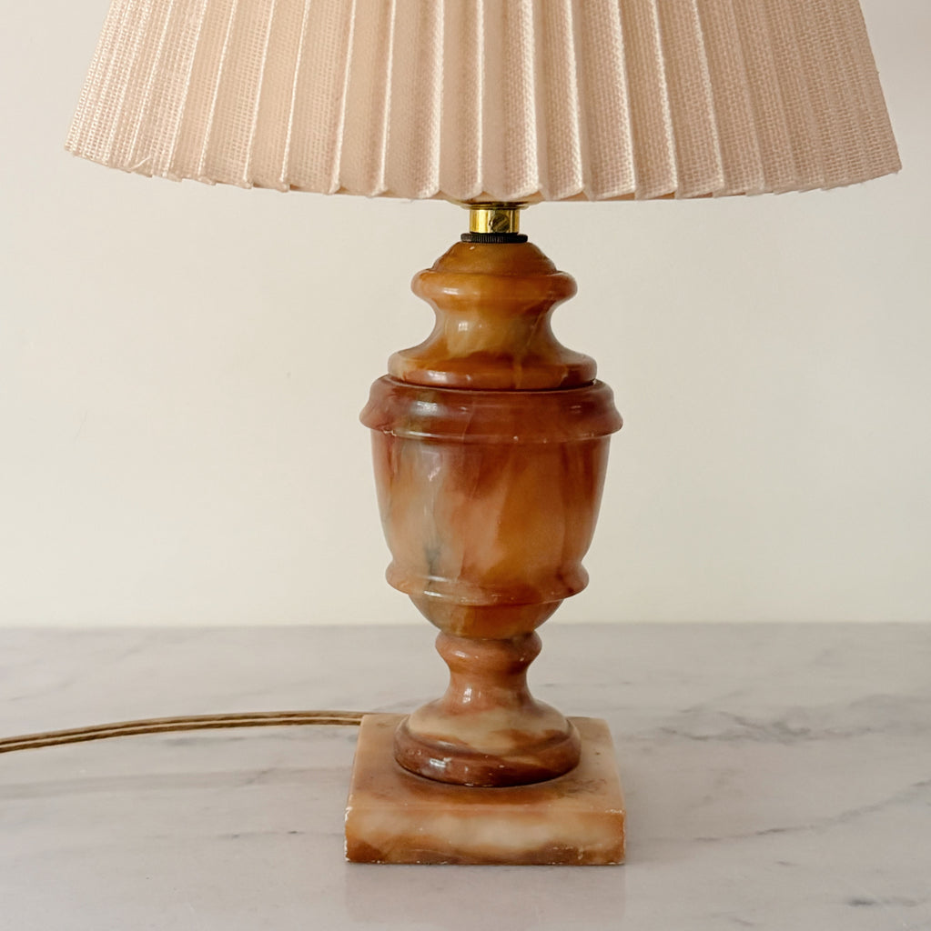 Vintage Alabaster Table Lamp