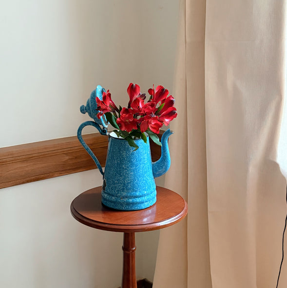 Vintage Enamel Coffee Pot