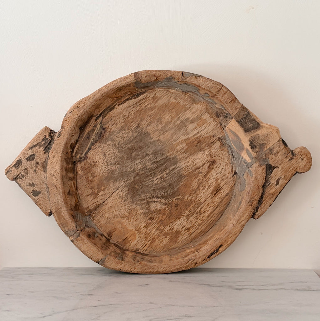 Vintage Handcrafted Wooden Tray