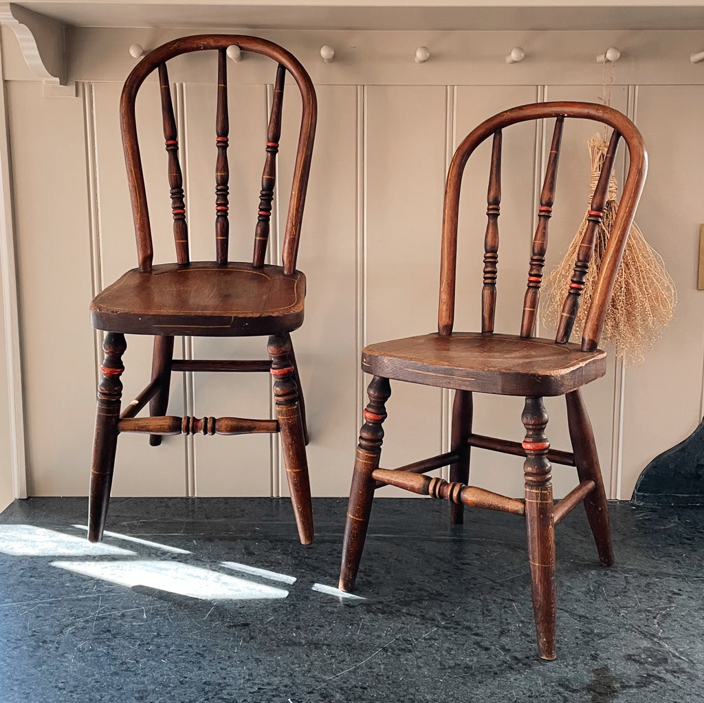 Children's Wooden Spindle Chair