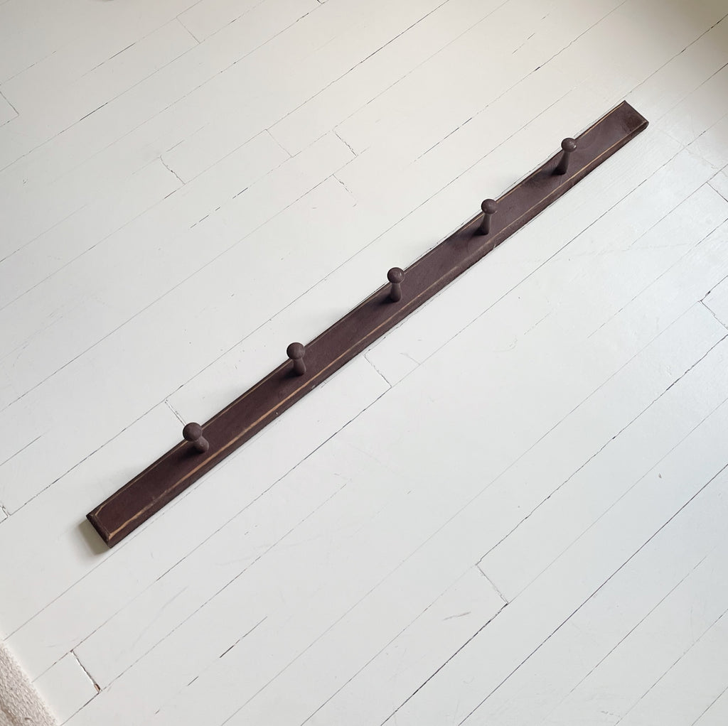 Handmade Wooden Peg Rail