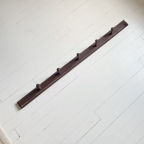 Handmade Wooden Peg Rail