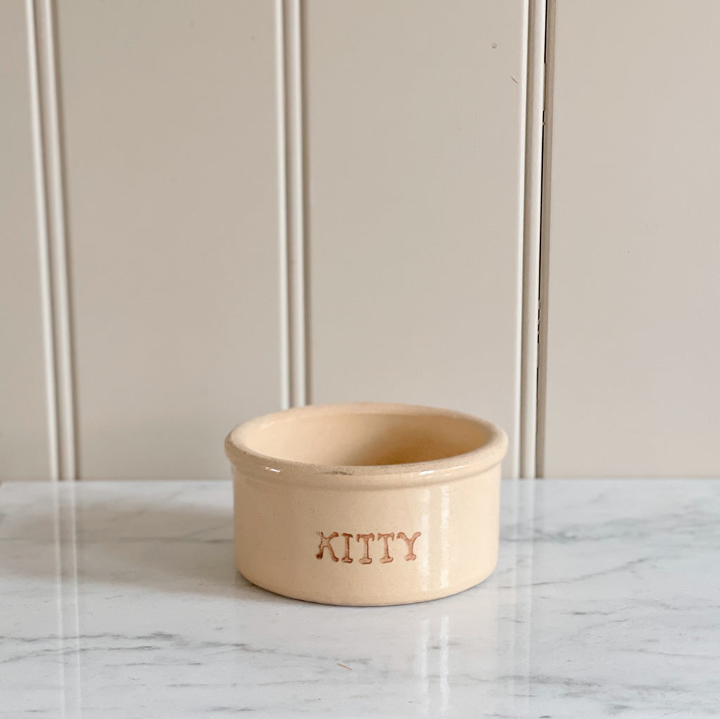 Stoneware Kitty Bowl