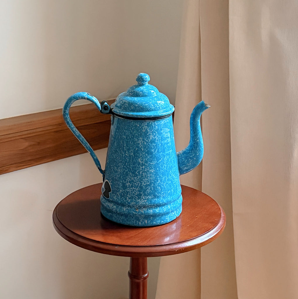 Vintage Enamel Coffee Pot