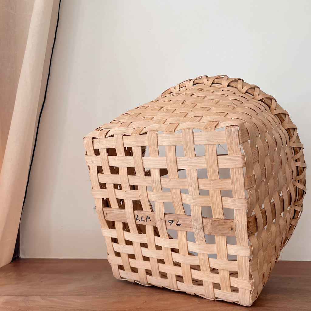 Handwoven Crisscross Basket