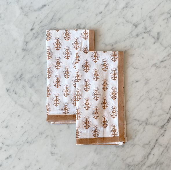 Naturally Dyed Block Print Napkin