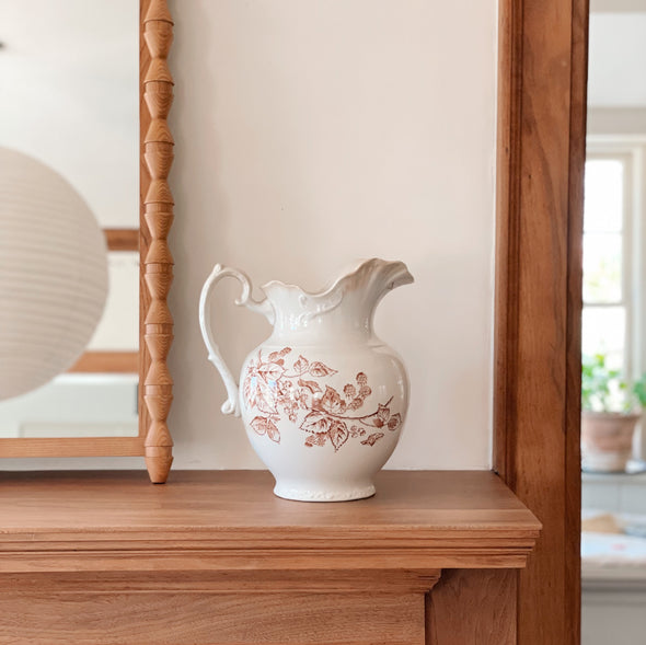 Grand Bramble Berry Transferware Pitcher