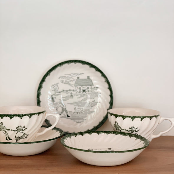 Vintage American Countryside Dishes